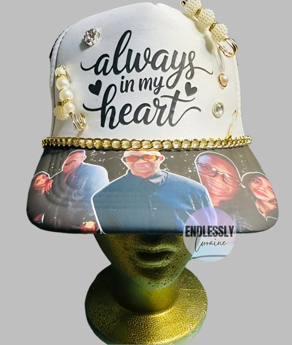Memorial Photo Brim Trucker Hat