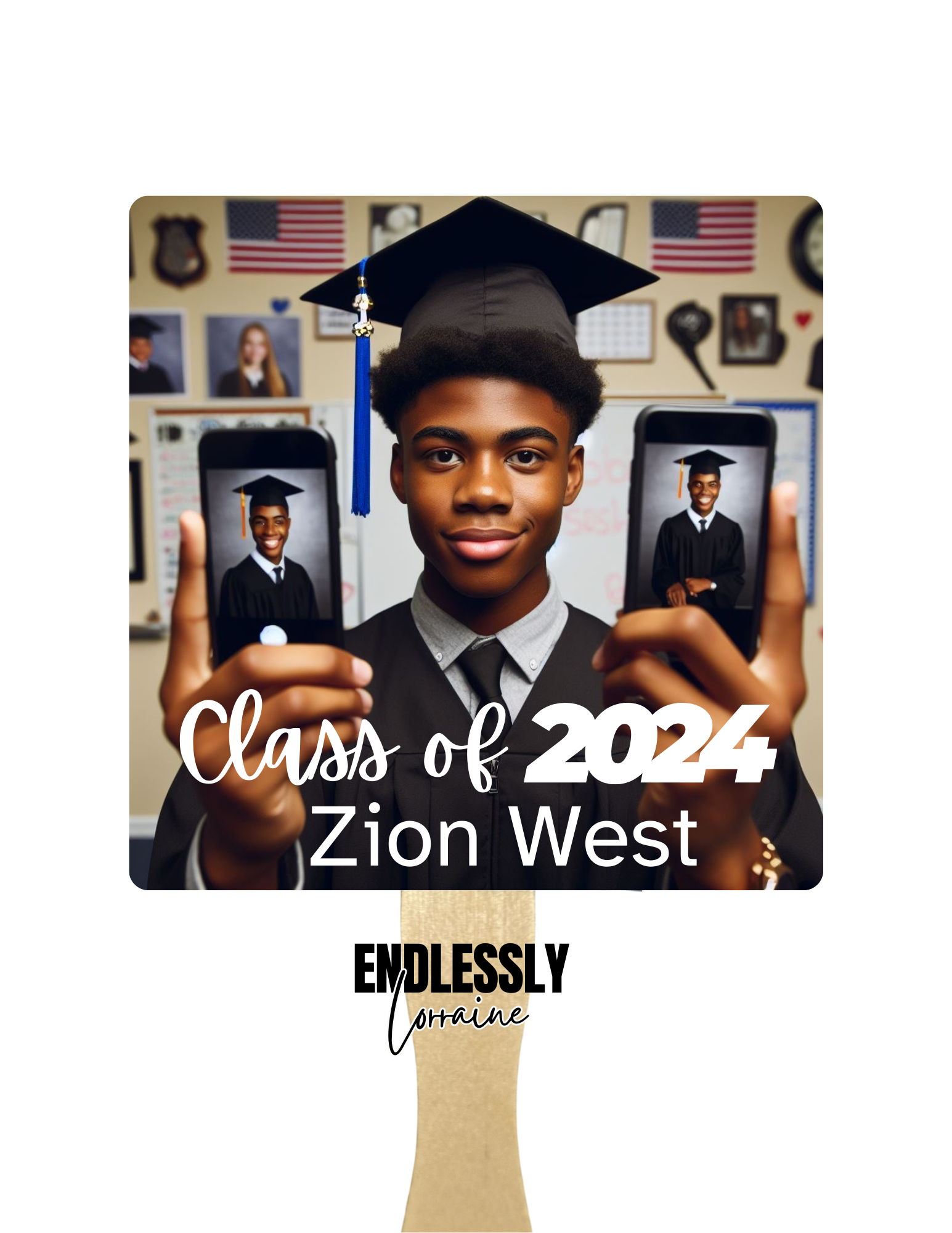 Customizable Graduation Hand Fans – Endlessly Lorraine