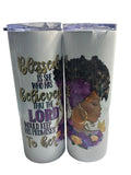 Blessed Is She Stainless Steel Skinny Tumbler