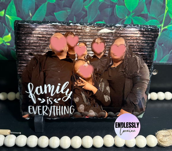 Custom Photo Slate With Stand