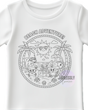 Kids Coloring Shirts With Markers