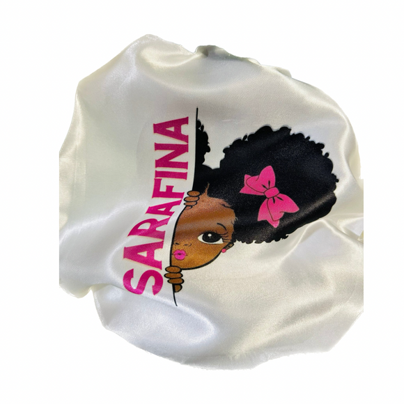 Customizable Kids Hair bonnets